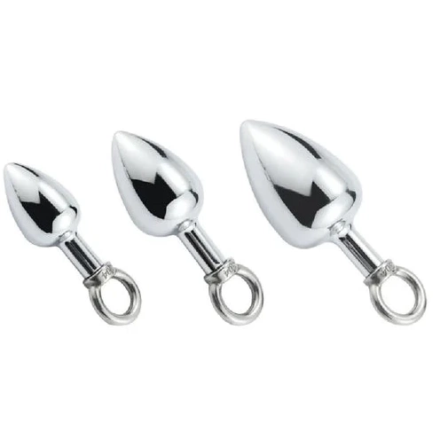 Stainless DiscreetChoice Set with Ring Hook Cock Anal 4663 Steel 0528